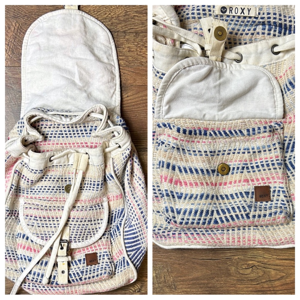 Roxy Woven Drawstring Backpack - image 6
